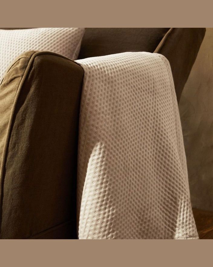 Textured Velvet Blanket Throw
