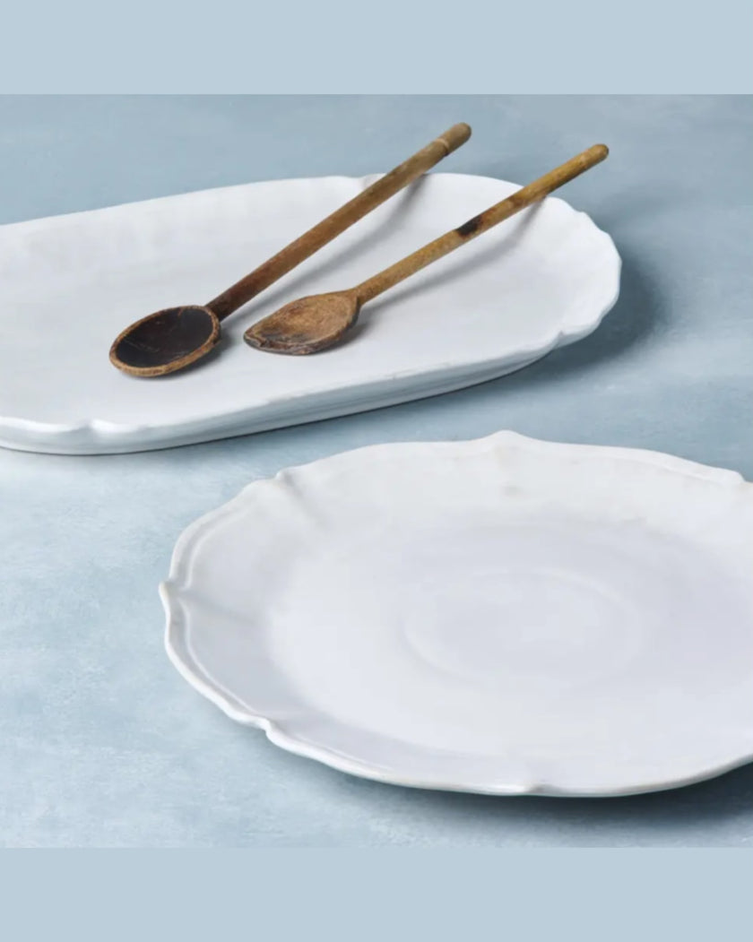 Rosa Large Scallop Platter (Round)