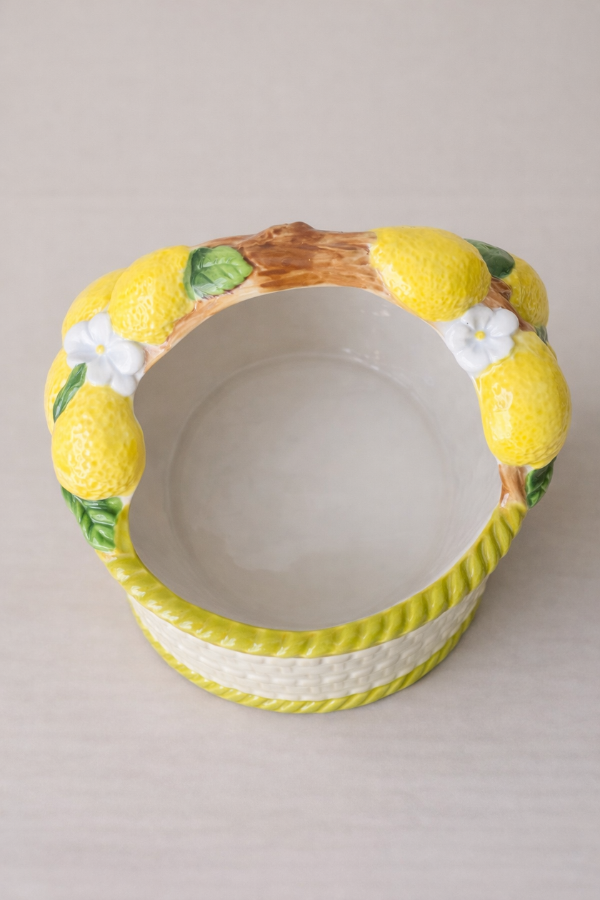 Lemon basket (Handpainted)