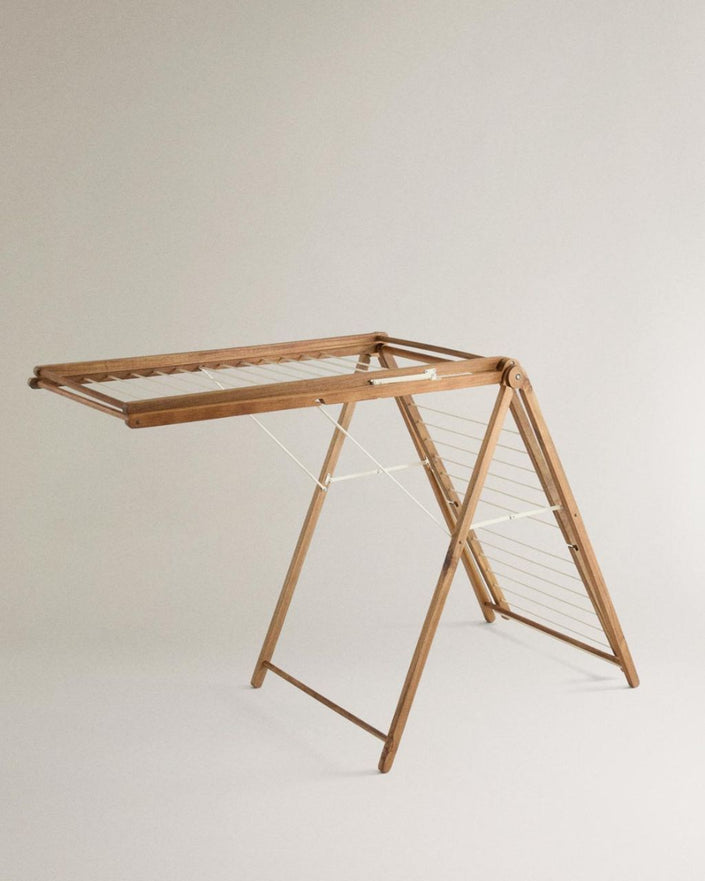 Vertical Metal and Wooden Drying Rack