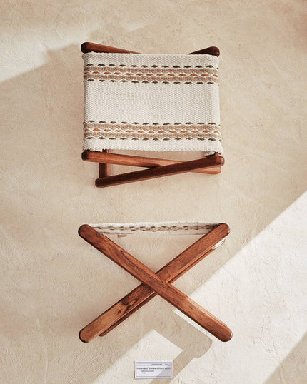 Foldable Wooden Foot Rest