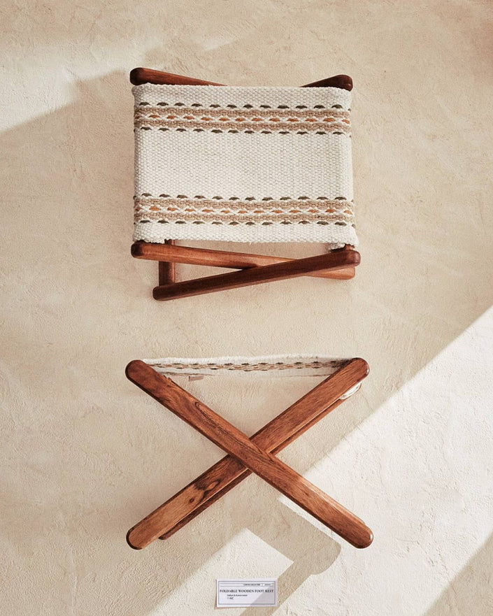 Foldable Wooden Foot Rest
