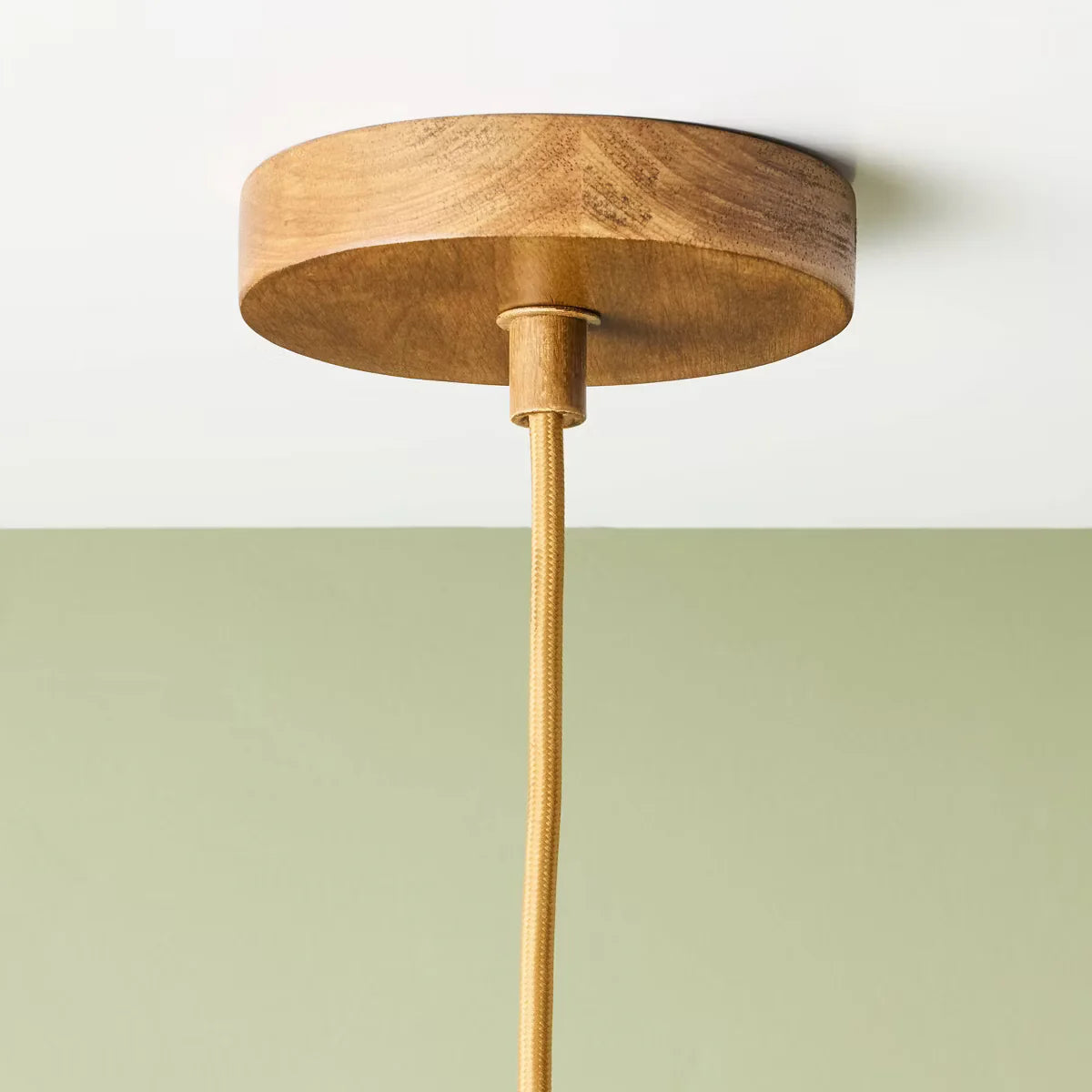 Wood Trumpeted Pendant Ligh