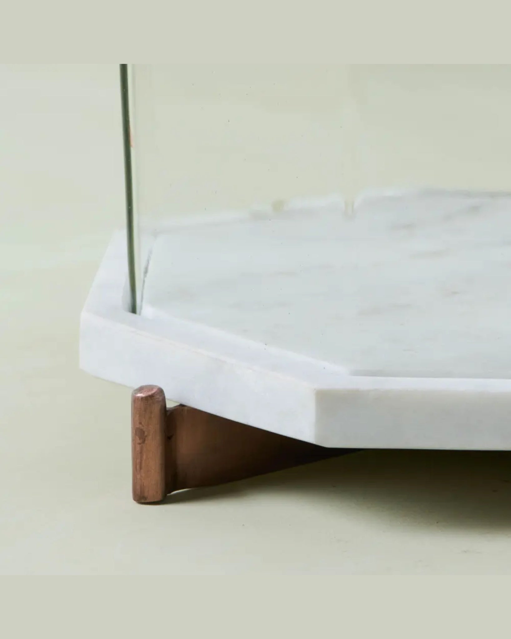 Marble and Copper Cake Stand