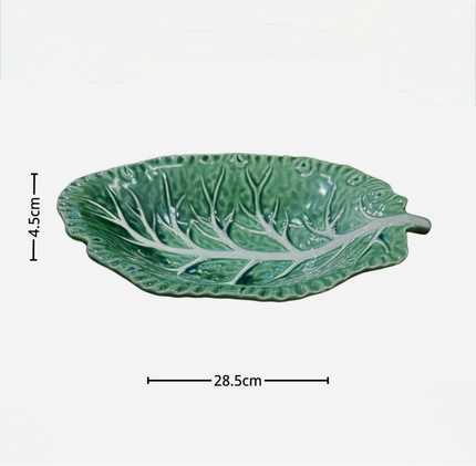 Green Cabbage Large Serving Dish 28.5cm