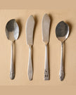 Vintage Silver Cheese Knife Set of 4