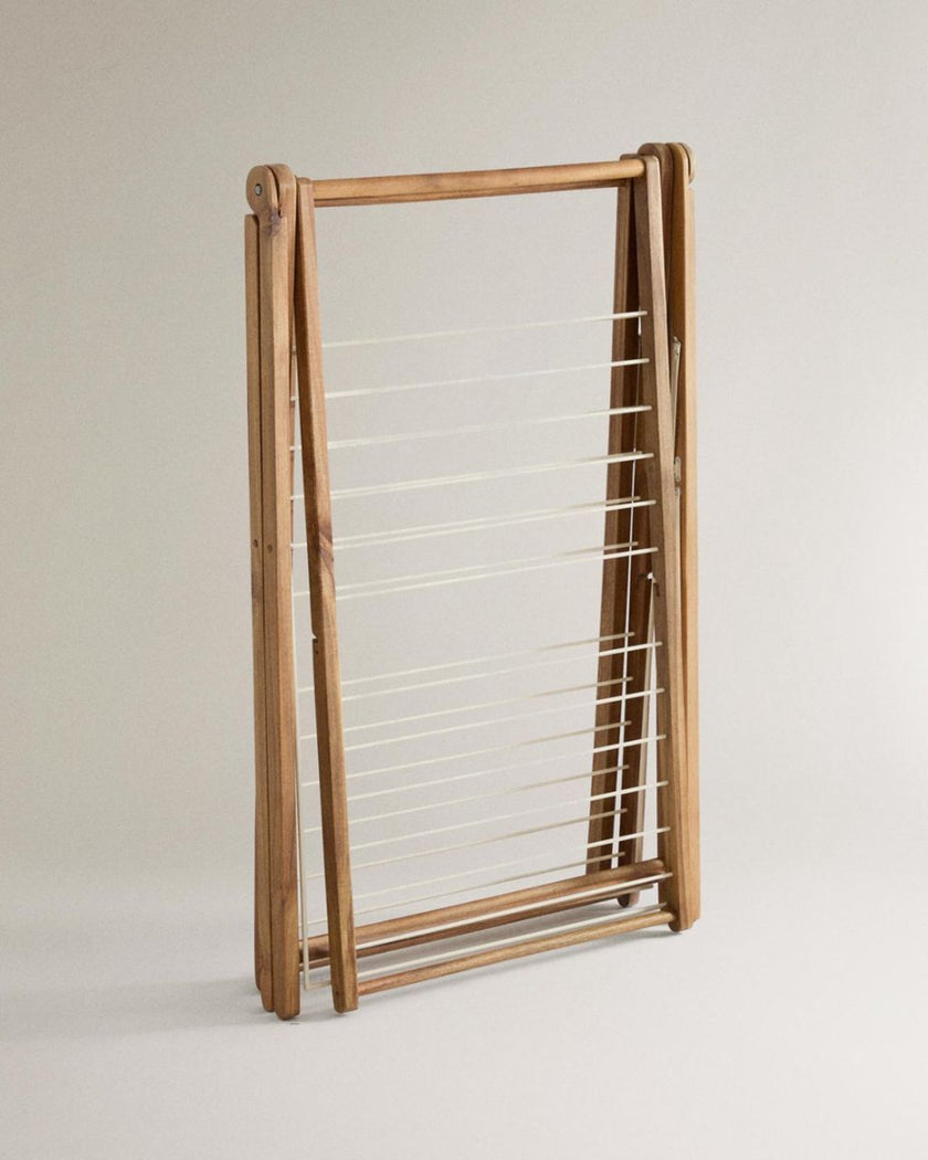 Vertical Metal and Wooden Drying Rack