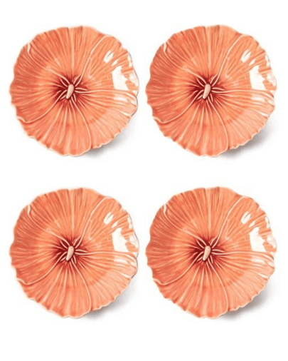 Maria Flor Hollyhock Dessert Plate