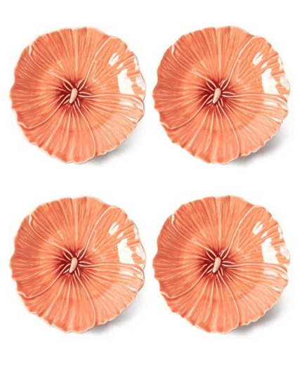 Maria Flor Hollyhock Dessert Plate