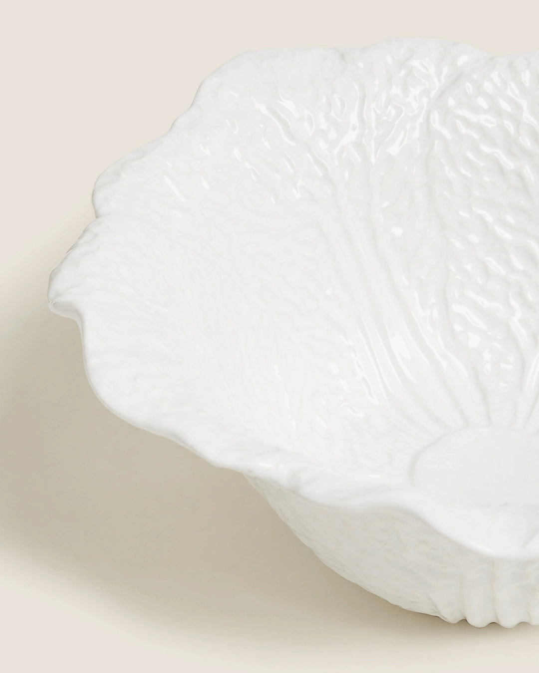 Combo Deal Green & White Cabbage Medium Serving Bowl