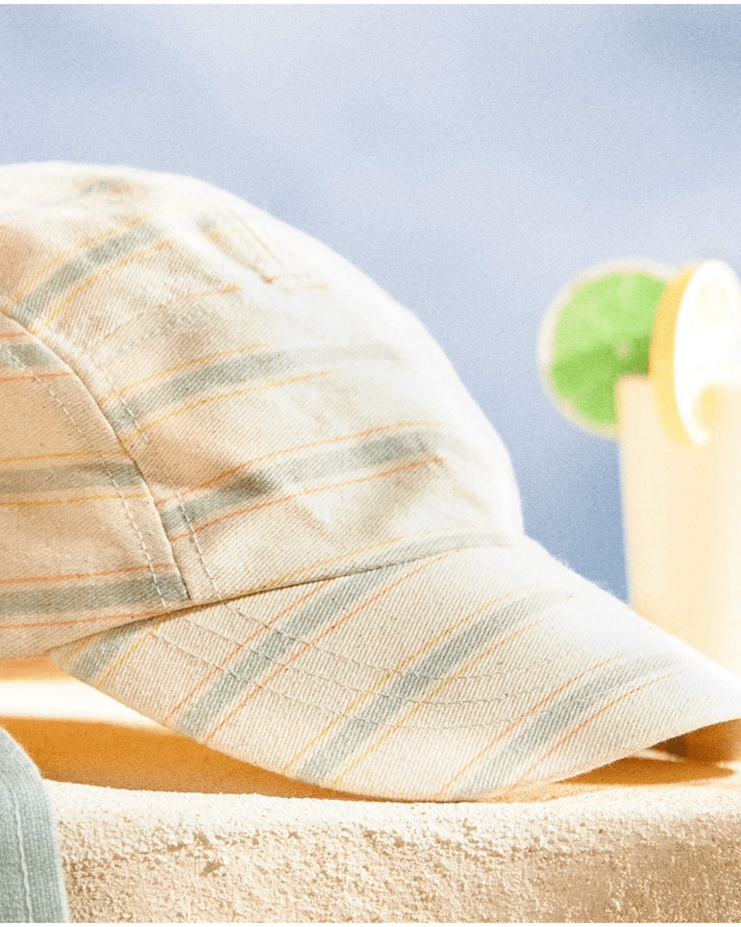 Kids Striped Cap with Brim