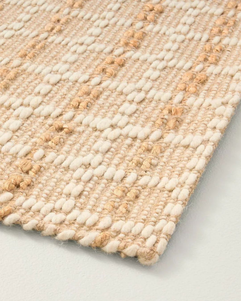 Box Grid Rectangular Handmade Woven Runner Rug (213cm x 73cm)