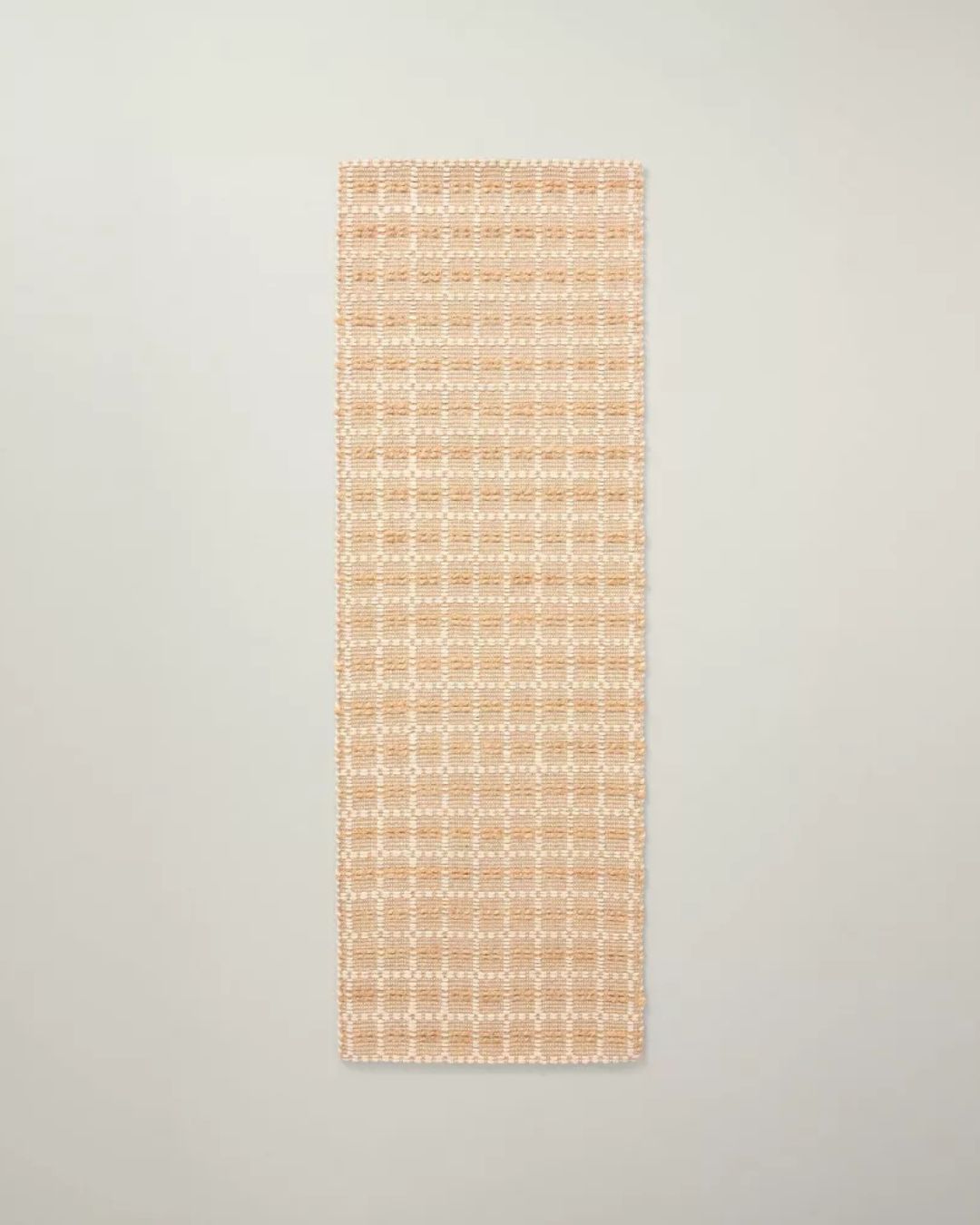 Box Grid Rectangular Handmade Woven Runner Rug (213cm x 73cm)