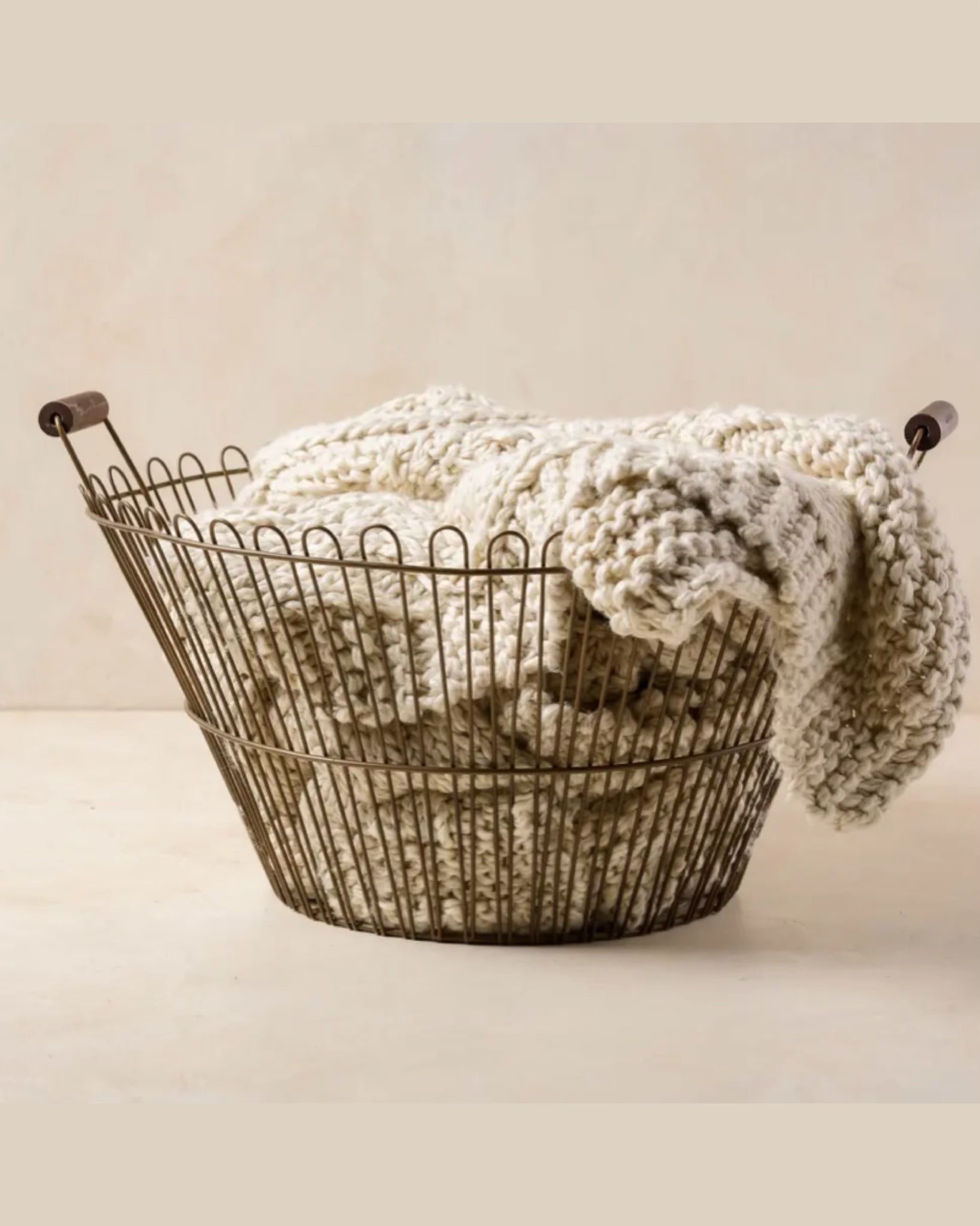 Vintage Inspired Wire Basket