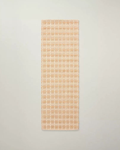 Box Grid Rectangular Handmade Woven Runner Rug (213cm x 73cm)