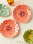 Maria Flor Hollyhock Dessert Plate