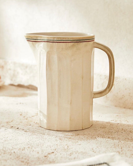 Faceted Coloured Lines Extra Large Jug