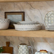 Sterling Check Everyday Oval Baker