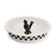 Courtly Check Everyday Pie Plate with Pie Bird 27cm