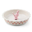 Rosy Check Everyday Pie Plate with Pie Bird 27cm