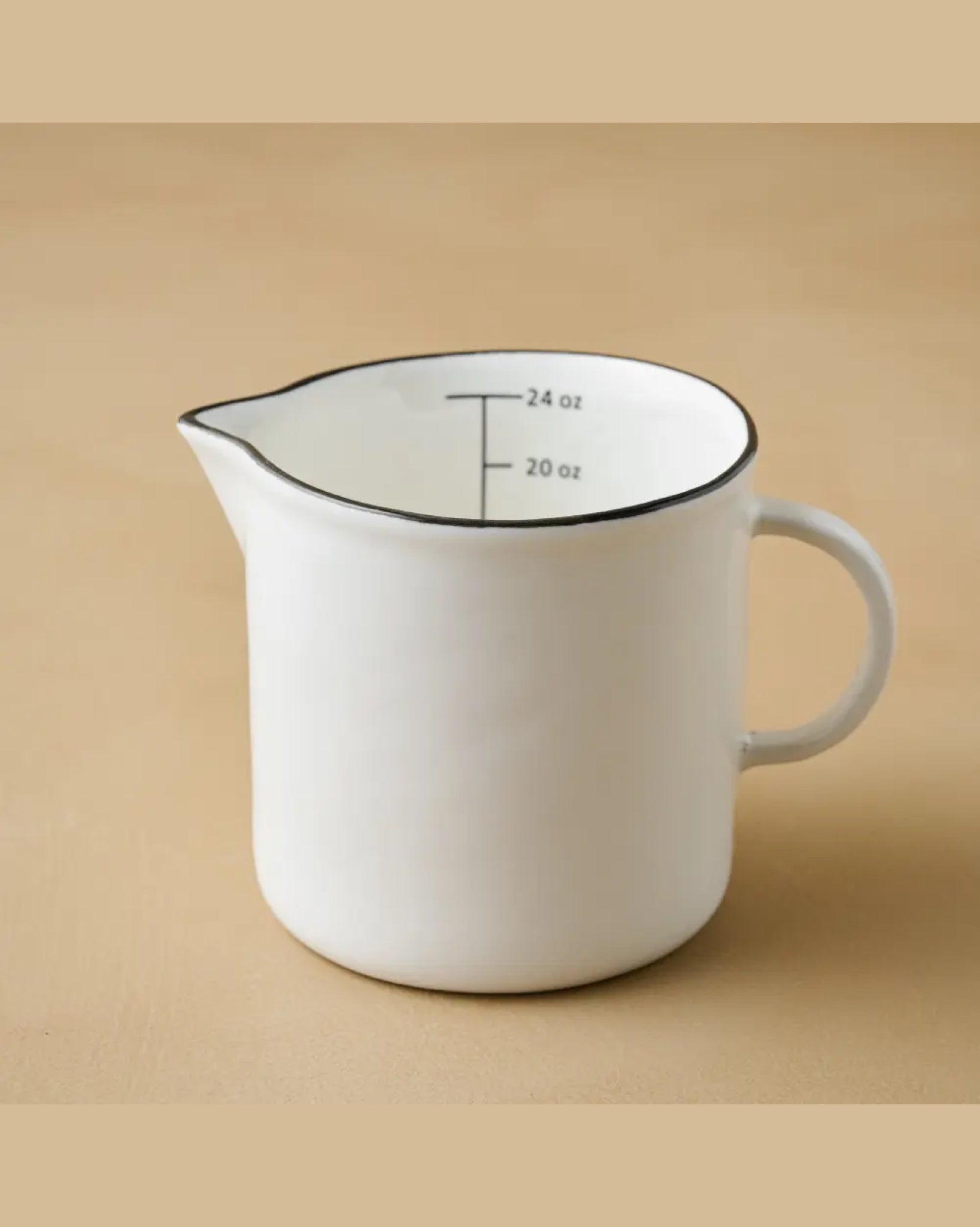Black Rim Measuring Pitcher