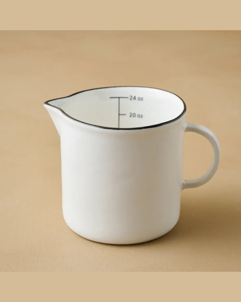 Black Rim Measuring Pitcher