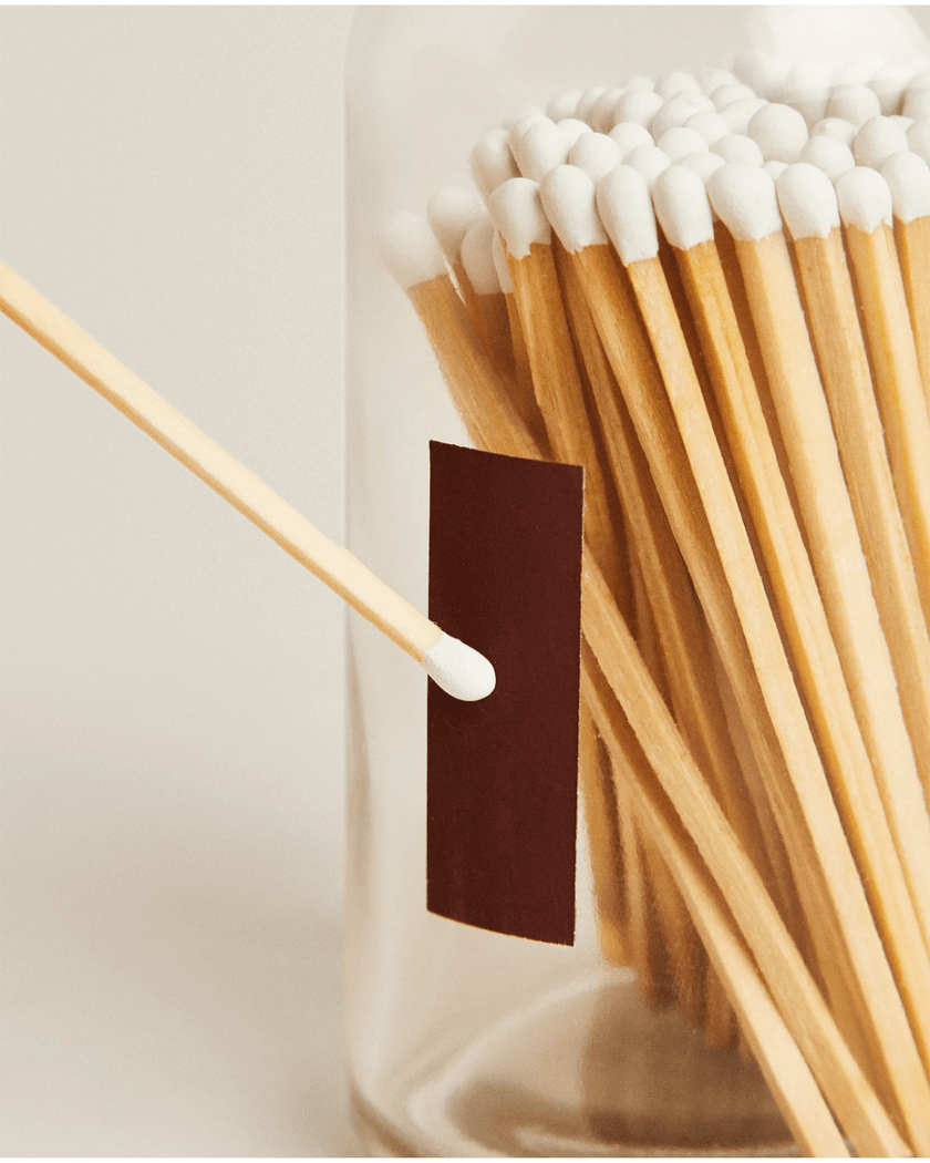 100 Matches in Glass Jar