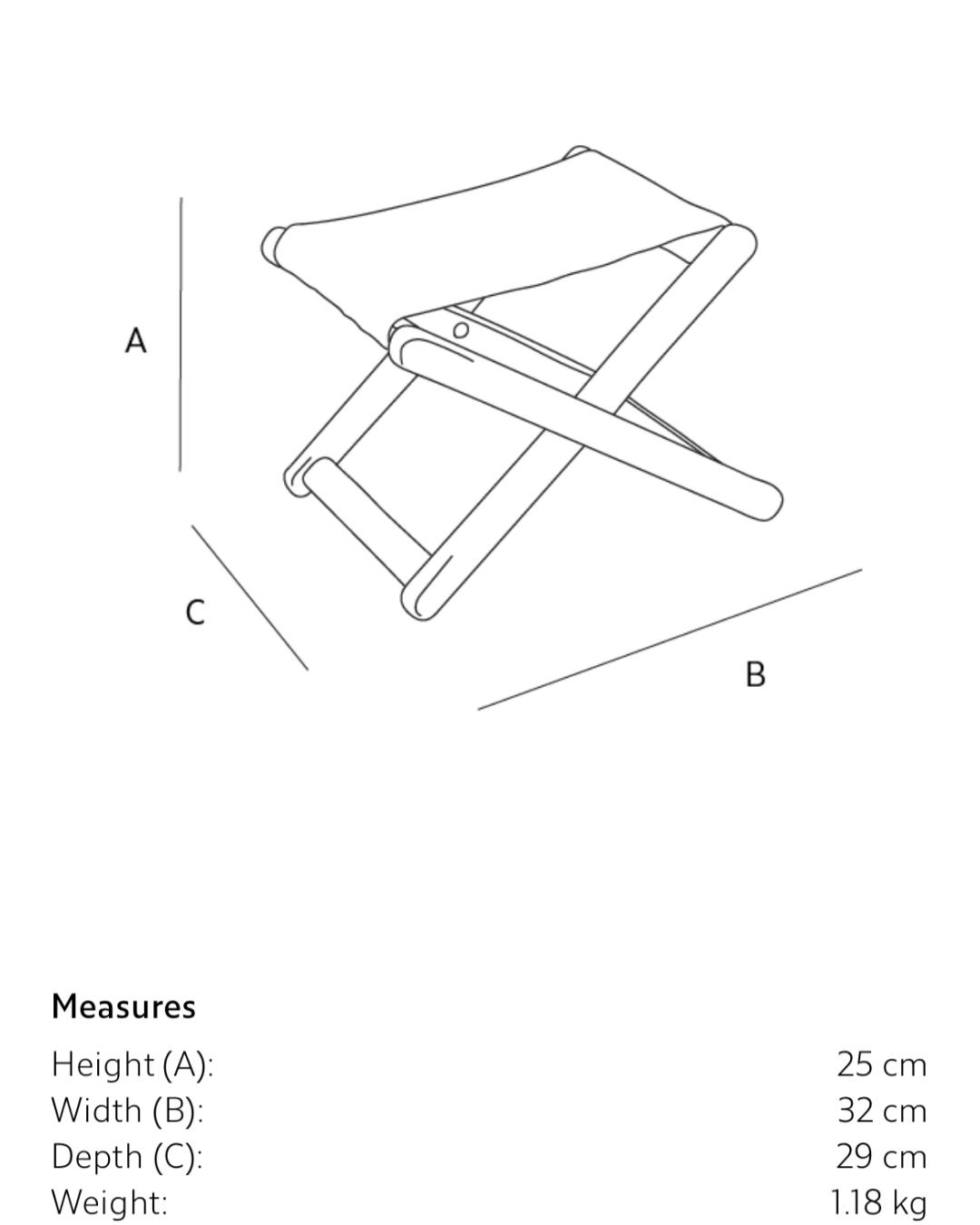 Foldable Wooden Foot Rest