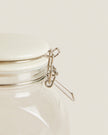 Glass and Ceramic Jar with scoop (Medium)
