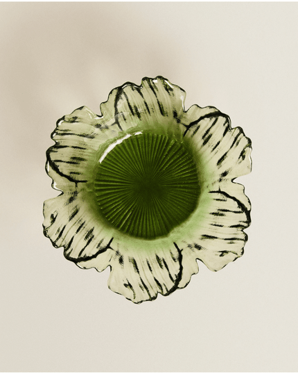 Flower Shaped Small Bowl in Green