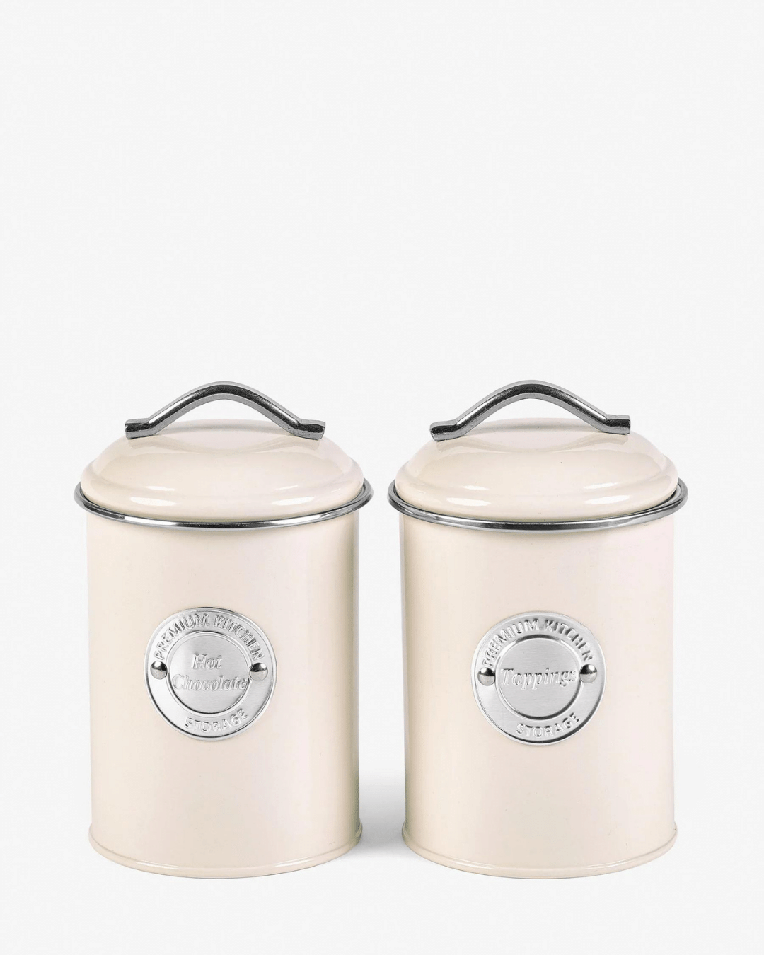 Set of 2 Hot Chocolate Storage Tins