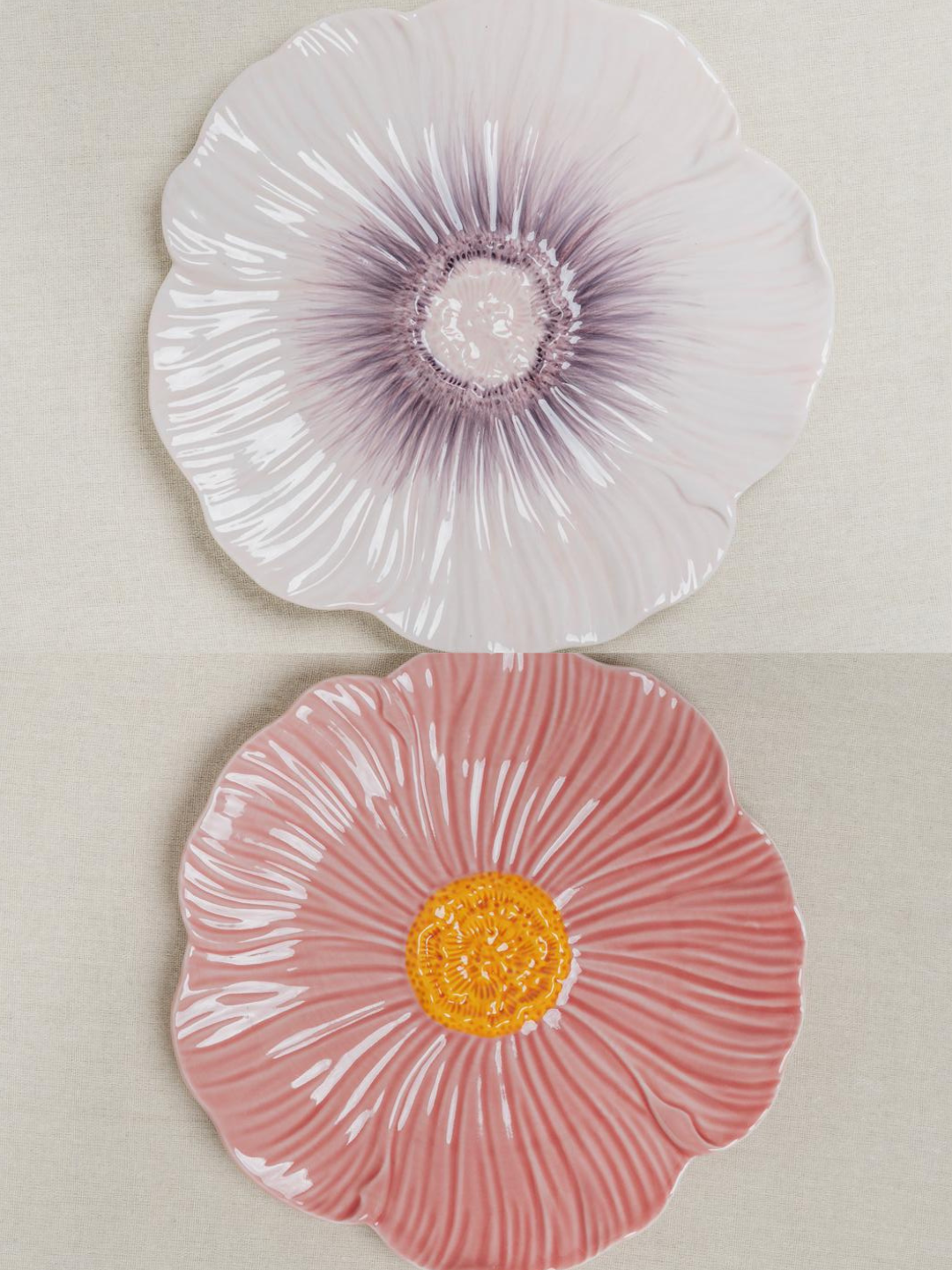 Pastel Floral Dinner Plate 25cm (MIX COLOURS)