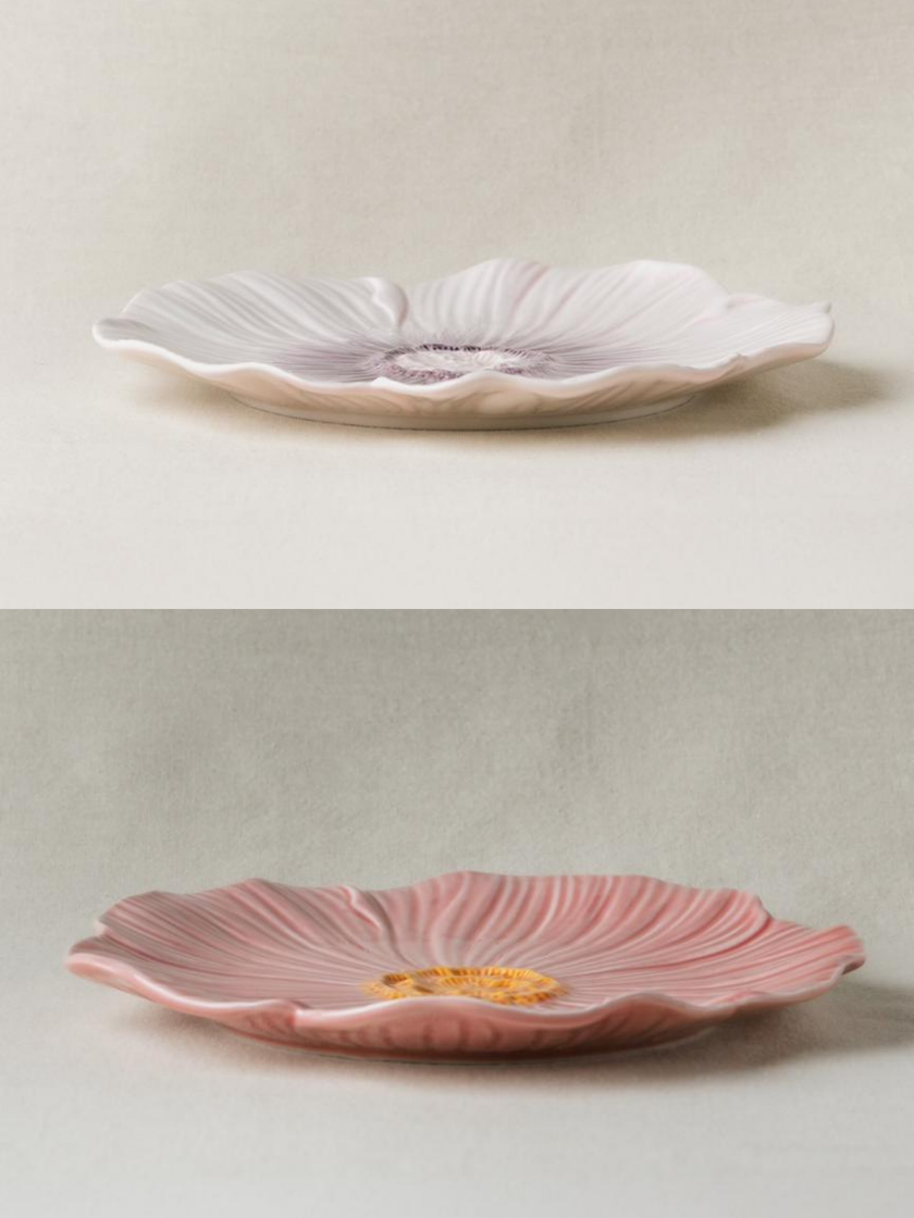 Pastel Floral Dinner Plate 25cm (MIX COLOURS)