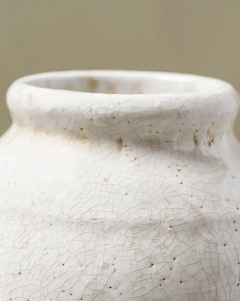 Marie Distressed Crackle Vase