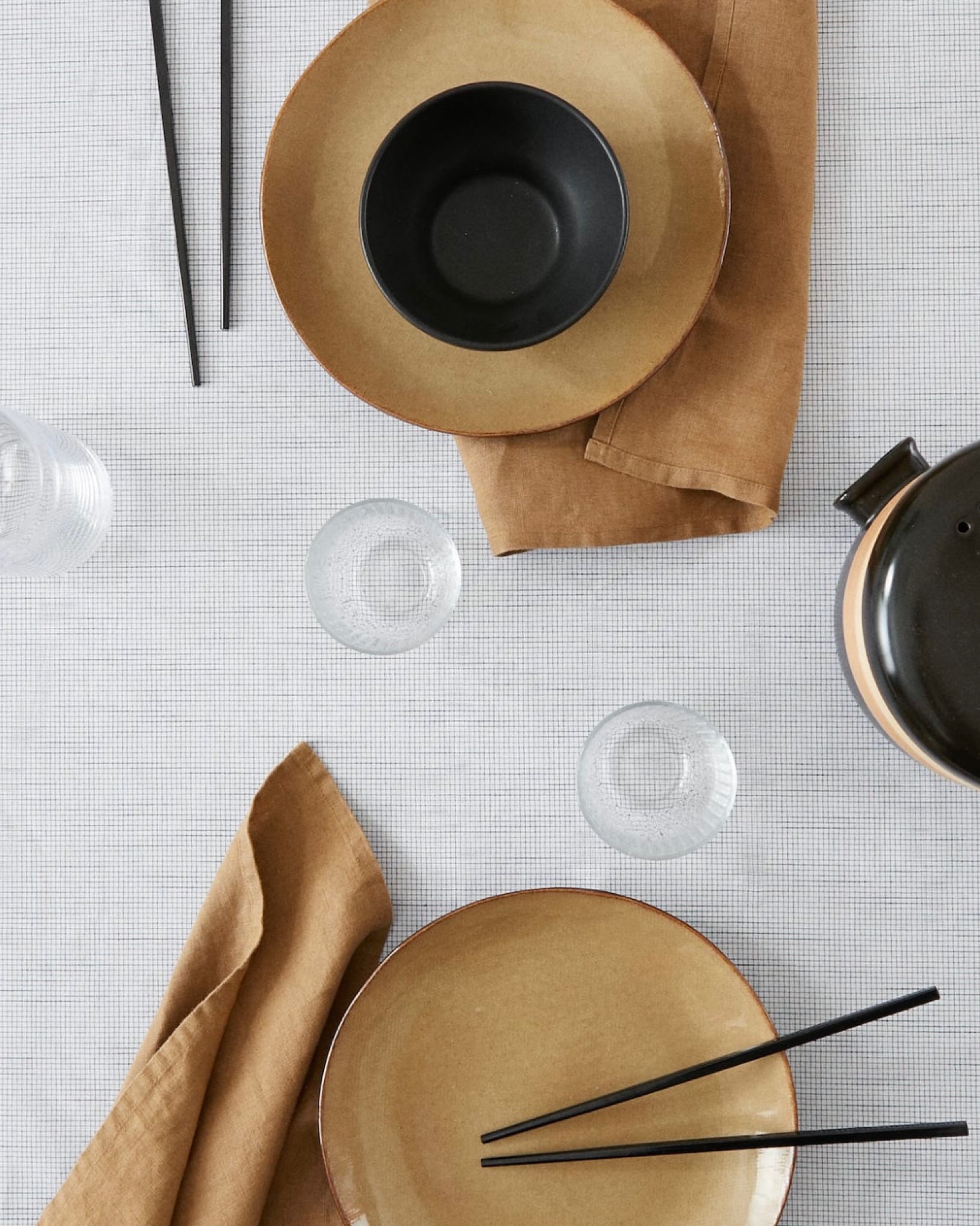 Mini Checked with Piped Border Tablecloth (6-8 pax)
