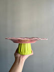 [Imperfect] Pink Camelia Medium Cake Stand
