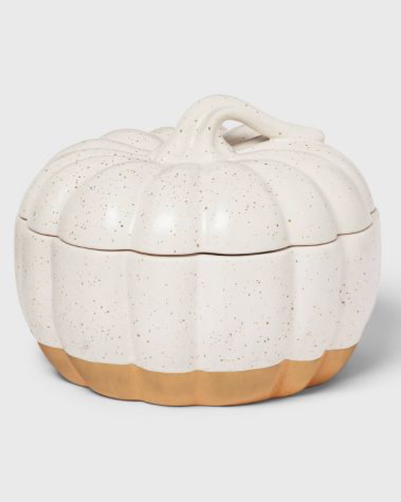 Medium Pumpkin Serving Bowl Ivory