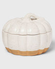 Medium Pumpkin Serving Bowl Ivory