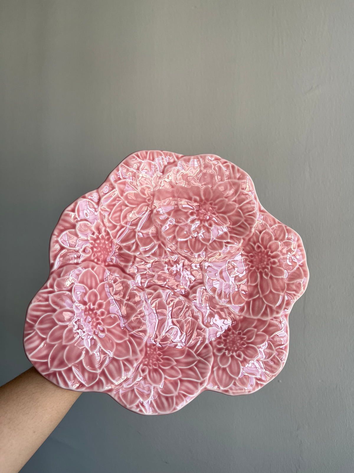 [Imperfect] Pink Camelia Medium Cake Stand