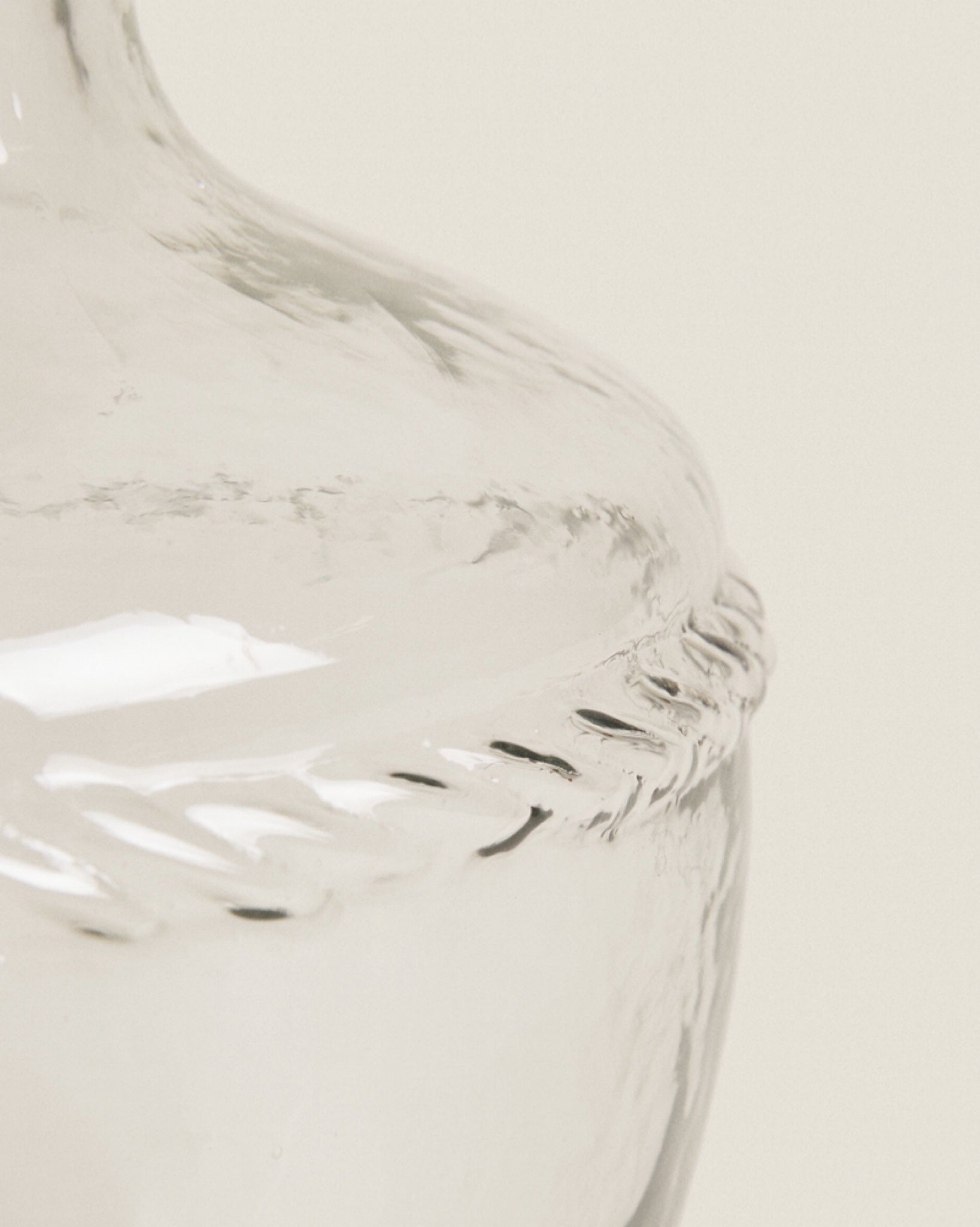 Glass Braided Bottle Vase