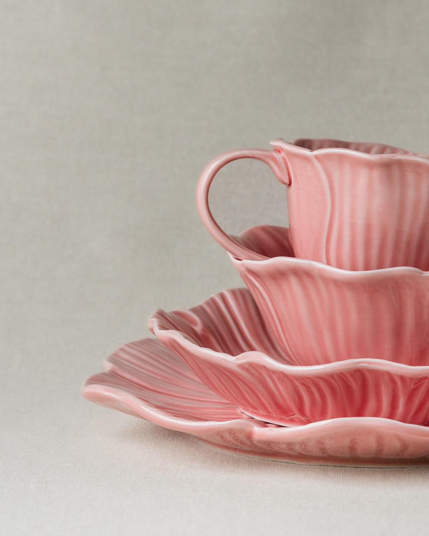 Pastel Floral Large Serving Bowl 22cm (Rose Pink & Lilac Bloom - Set of 2)