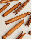 Set of 20 Wooden Pegs