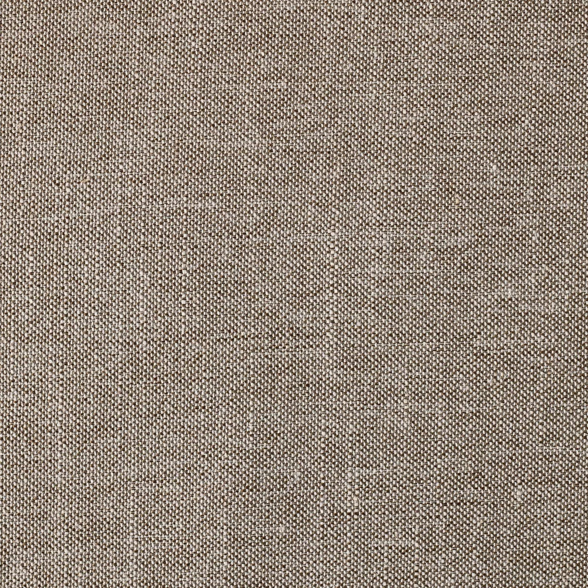 Storage Ottoman with Twisted Piping Detail Brown Linen