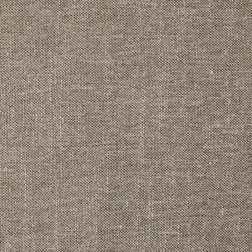 Storage Ottoman with Twisted Piping Detail Brown Linen