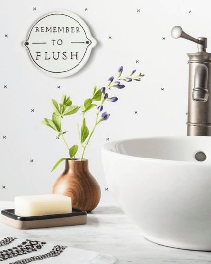 'Remember To Flush' Wall Sign