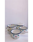 [imperfect] Polka Dot Enamel Colander