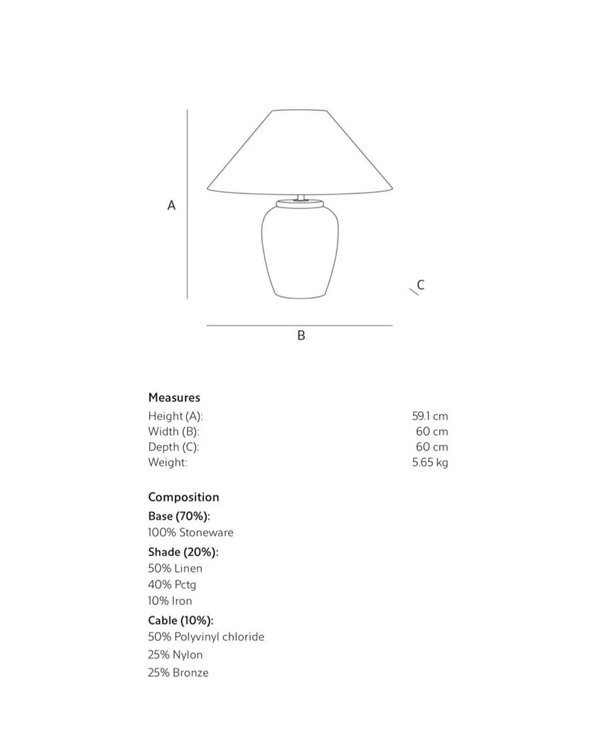 Extra Large Ceramic Lamp
