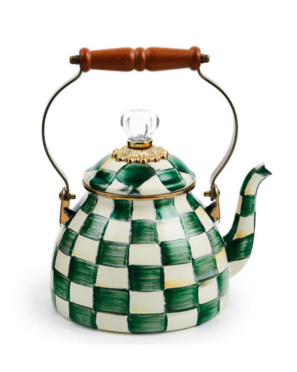 Emerald Check Tea Kettle