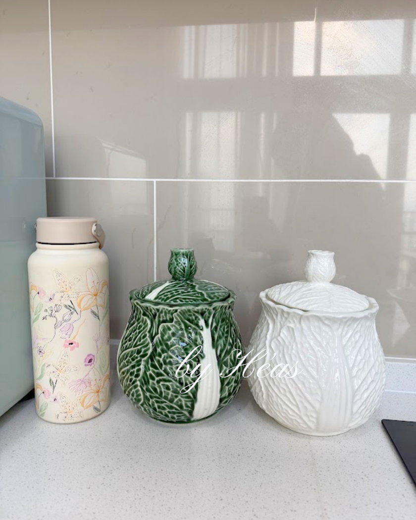 White Cabbage Canister 16cm