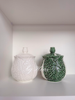 Green Cabbage Canister 16cm